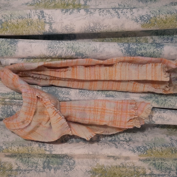 Universal threads scarf  pinks orange mint green thick cozy fall - Picture 4 of 7